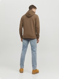 Jack & Jones JJEBASIC HOOD - Felpa con cappuccio - otter