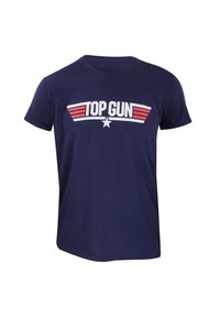 Henry Tiger TOP GUN LOGO - Triko s potiskem - navy blue