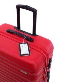 WITTCHEN LARGE SUITCASE WITH LUGGAGE TAG FROM ABS - Valise à roulettes - red