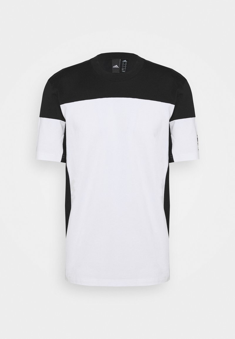 Adidas Performance Zne Tee Print T Shirt White Black White Zalando Co Uk