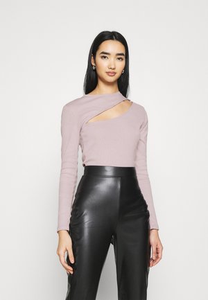 CUT OUT - Top s dlouhým rukávem - mauve