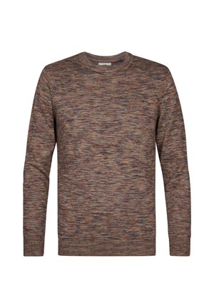 Petrol Industries, MARLED CREW NECK KNIT STONEGATE - Strickpullover - saddle brown