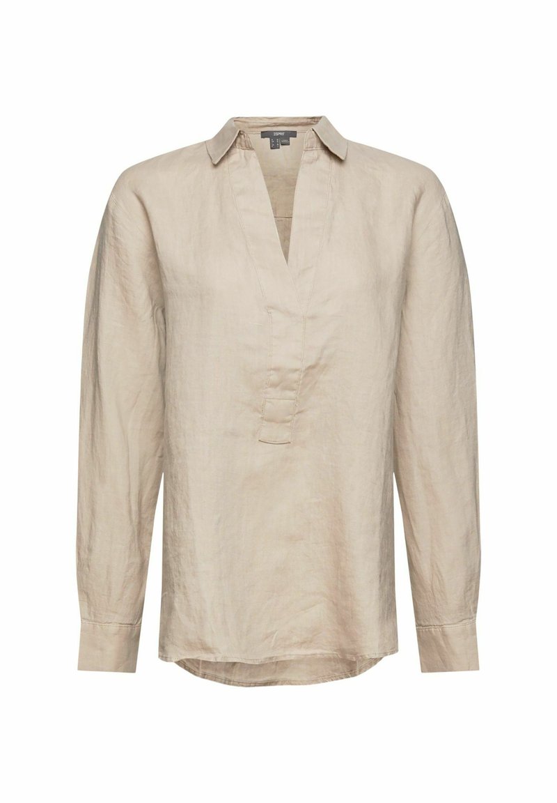 Damen Hemdblusen | Esprit Collection BLOUSE Tunika light taupe/taupe - SD93625 Damen Hemdblusen | Esprit Collection BLOUSE Tunika light taupe/taupe - SD93625