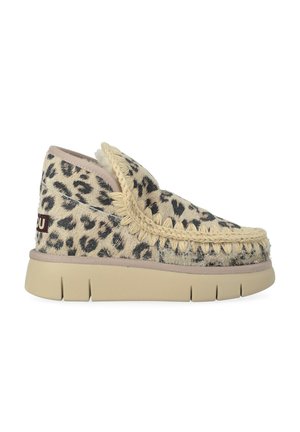 ESKIMO BOUNCE IN  LEOPARDATO - Bottes de neige - beige