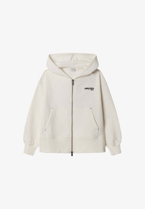 Pepe Jeans, PEPE JEANS HOODIE GALATHEA - Zip-up sweatshirt - mousse white