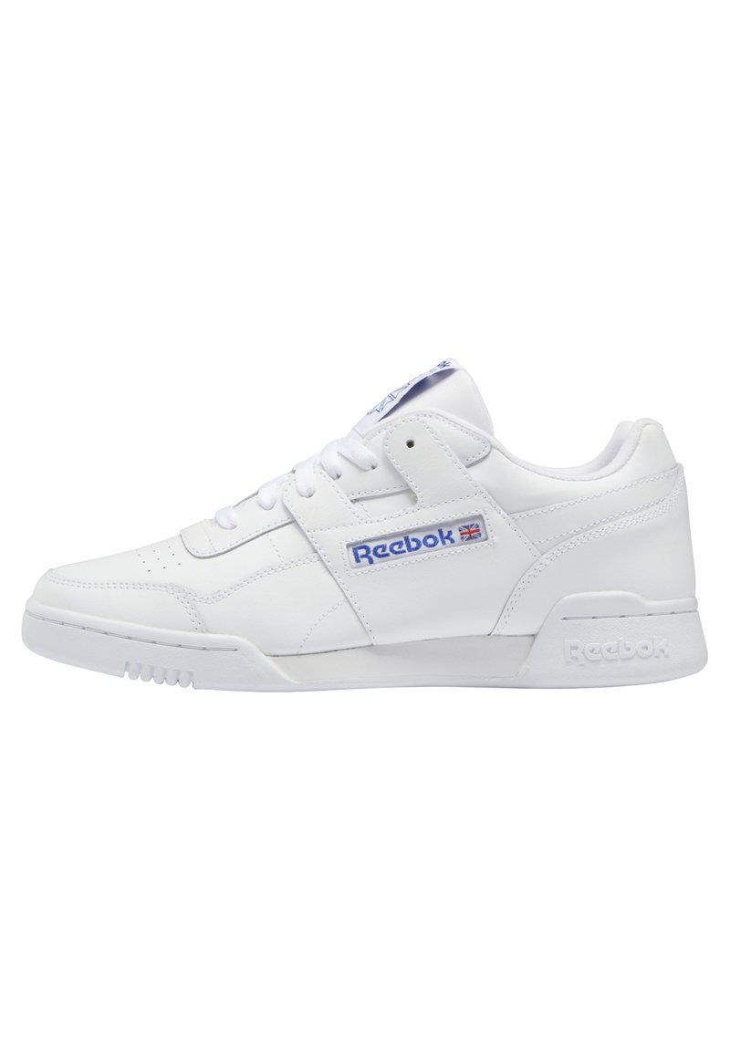 Reebok Classic - WORKOUT PLUS - Sneakers laag - ftwr white/ftwr white/classic cobalt, Vergroten