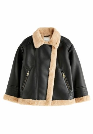 Veste en similicuir - black