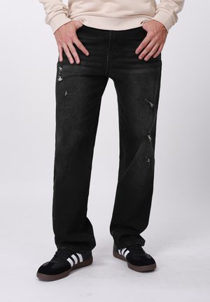 Vaqueros rectos - black denim