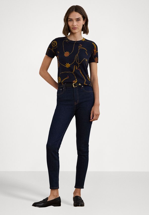 PRINT COTTON-BLEND SHORT SLEEVE SWEATER - Print T-shirt4