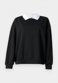 NMSELDA CONTRAST COLLAR  - Sweatshirt - black