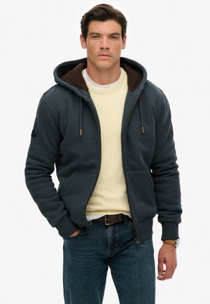 Superdry & Co Felpa con zip - dunkelgrau