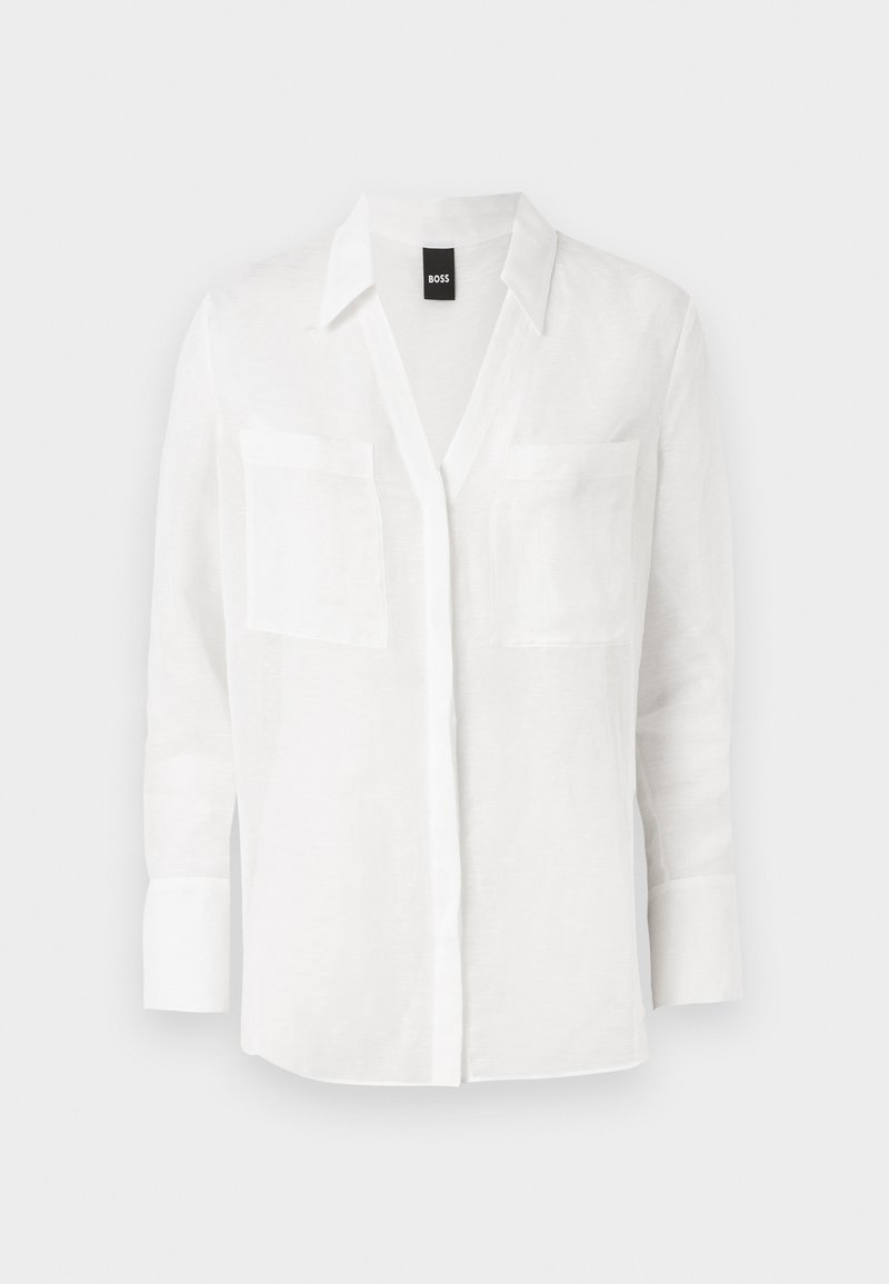 Boss Overhemdblouse wit Boss Overhemdblouse wit