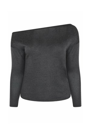Yours Clothing, PLUS SIZE CASUAL TOPS. - Langærmet T-shirt - charcoal