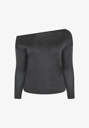 Yours Clothing, PLUS SIZE CASUAL TOPS. - Langarmshirt - charcoal
