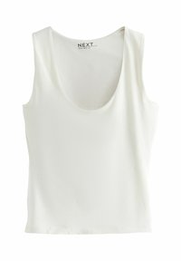 SCOOP NECK  - Top - ecru white