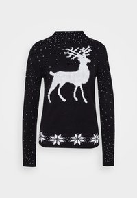 Pieces Strickpullover - black