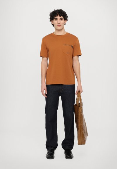 MCM ZIP INTERLOCK  - T-shirts basic - cognac