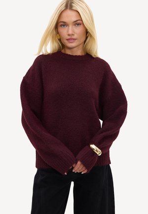 LOAVIES, Pullover - bordeaux   solid