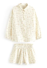 Next BUTTON THROUGH SET - Yöasusetti - neutral floral print