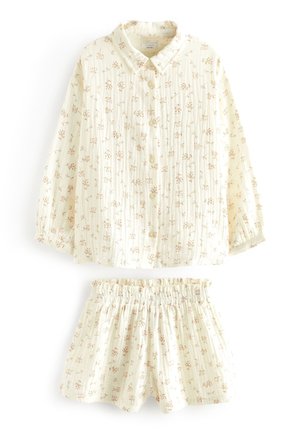 BUTTON THROUGH SET - Nattplagg set - neutral floral print