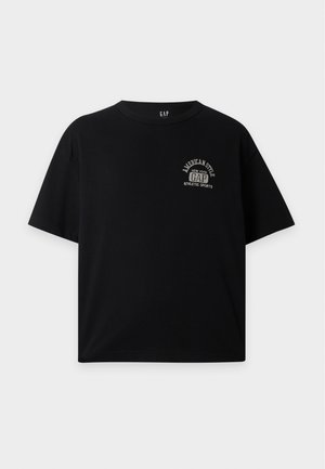GAP, ARCHIVE LOGO CROPPED TEE - T-shirt imprimé - black