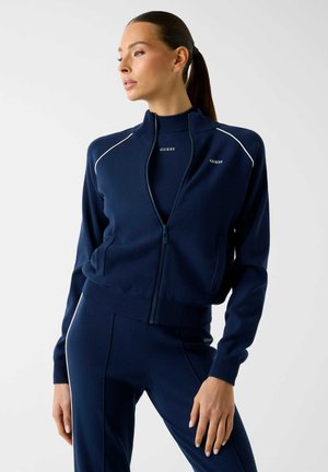 MIT HOHEM KRAGEN - Sweat zippé - dunkelblau