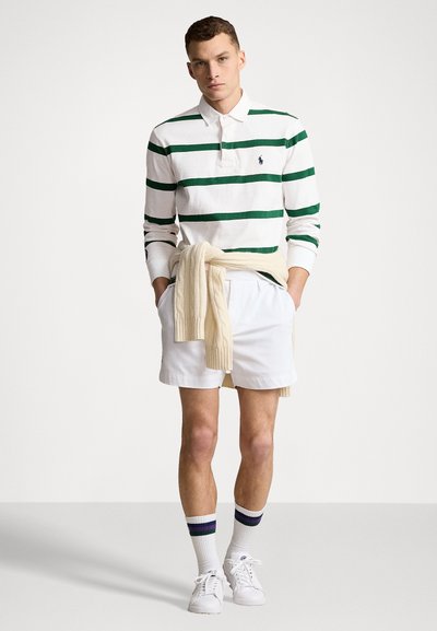 Polo Ralph Lauren RUGBY LONG SLEEVE - T-shirt à manches longues - white/moss agate