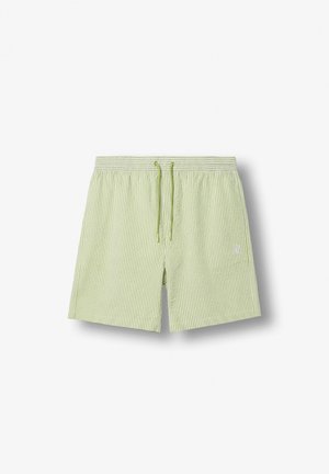 Burocs, SEERSUCKER - Μαγιό σορτς - green/ white