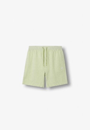 Burocs, SEERSUCKER - Μαγιό σορτς - green/ white
