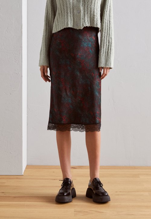 Scotch & Soda Lurex High Neck Top - Berry main image 1