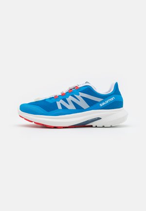 HYPULSE - Løbesko trail - indigo bunting/white/poppy red