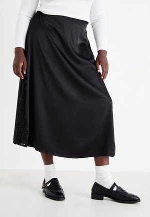 CARDOMINA CALF SKIRT - A-line skjørt - black