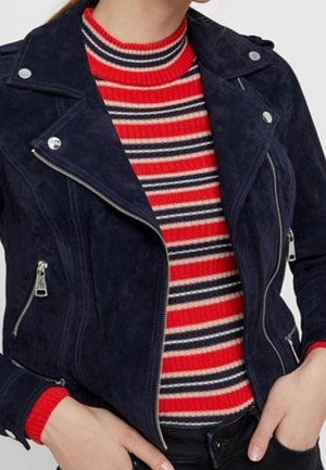 Nahkatakki - dark blue