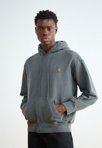 Carhartt WIP HOODED NELSON  - Sweatshirt - charcoal garment dyed