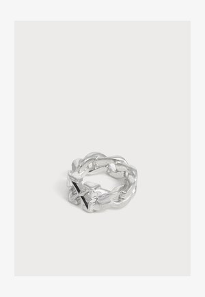 OFF-WHITE, ARROW CHAIN RING - Bague - silver-coloured