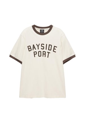 BAYSIDE PORT - Tričko s potlačou - white