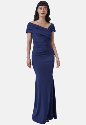 Goddiva ONE SHOULDER EVENING MAXI - Robe de cocktail - navy