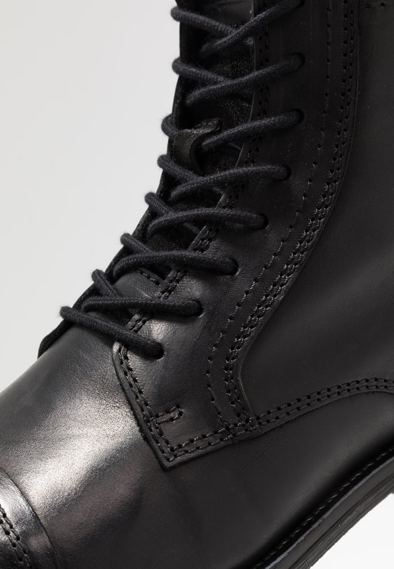 Jack & Jones Mannen Jfwleyton lederen piraat zwarte laarzen, piraat zwart, 10 UK, Piraat Zwart, 44 EU
