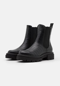 Even&Odd Botas de tornozelo com plataforma - black