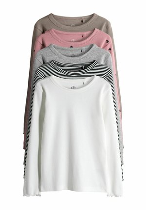 REGULAR FIT - 5 PACK LONG SLEEVE  - Langarmshirt - multi