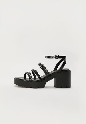 Sandaler med ankelstøtte - black