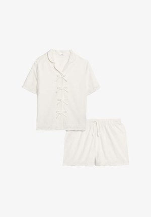 Marks & Spencer PATTERNED SET - Conjunto de pijama - ivory