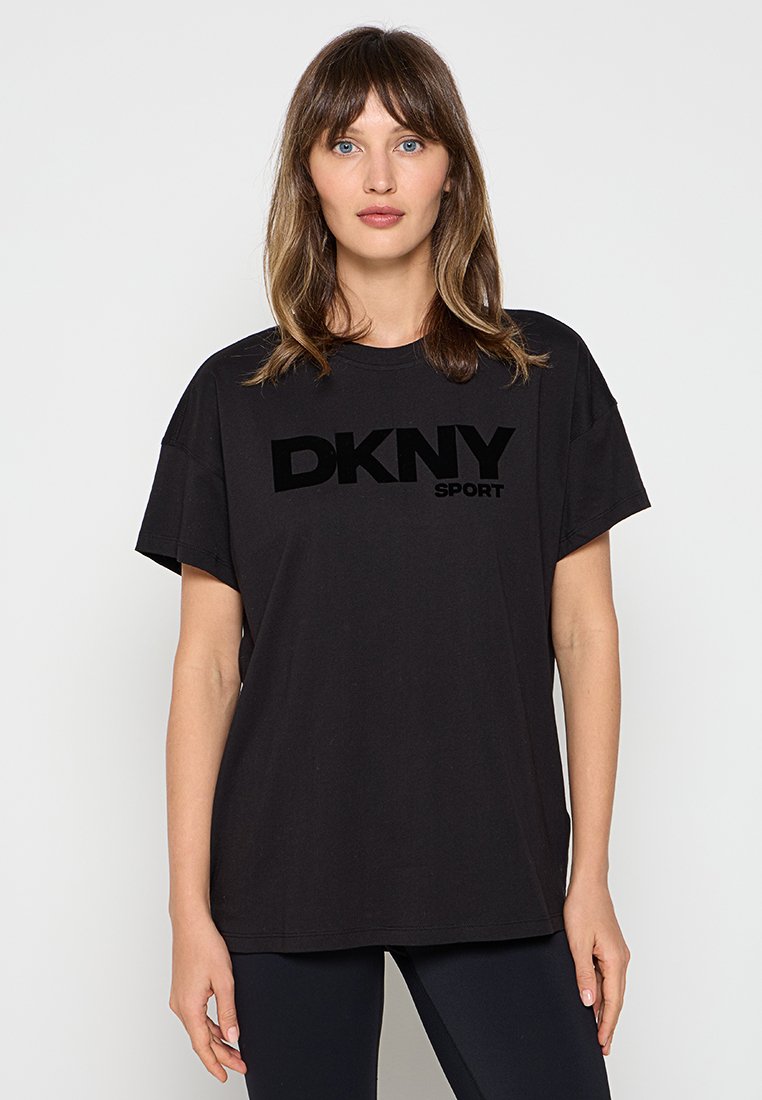 DKNY Sport T-shirt print zwart