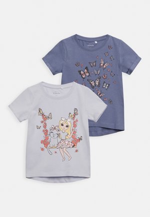 NMFVIX 2 PACK - T-shirt imprimé - heather