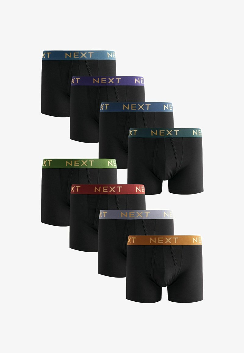 Next NEXT A-FRONTS 10 PACK - Trunks - black rich colour waistband