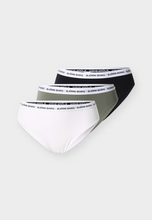 LOGO BRIEF 3 PACK - Briefs - black/green/white