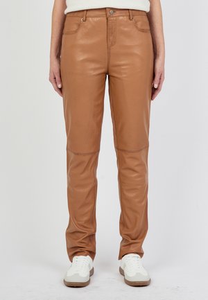 Leren broek - light cognac