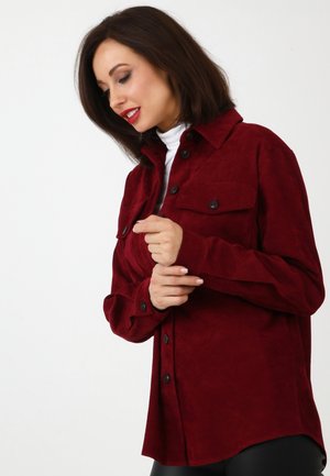 Button-down blouse - wine