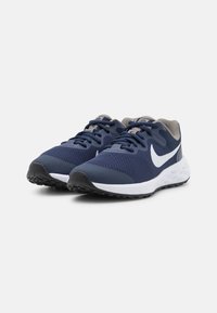 Nike Performance NIKE REVOLUTION 6 (GS) - Zapatillas running asfalto - midnight navy/white/flat pewter