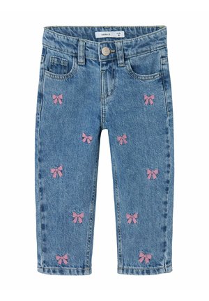NMFBELLA MOM EMB 3285-BE  - Jeans a sigaretta - medium blue denim
